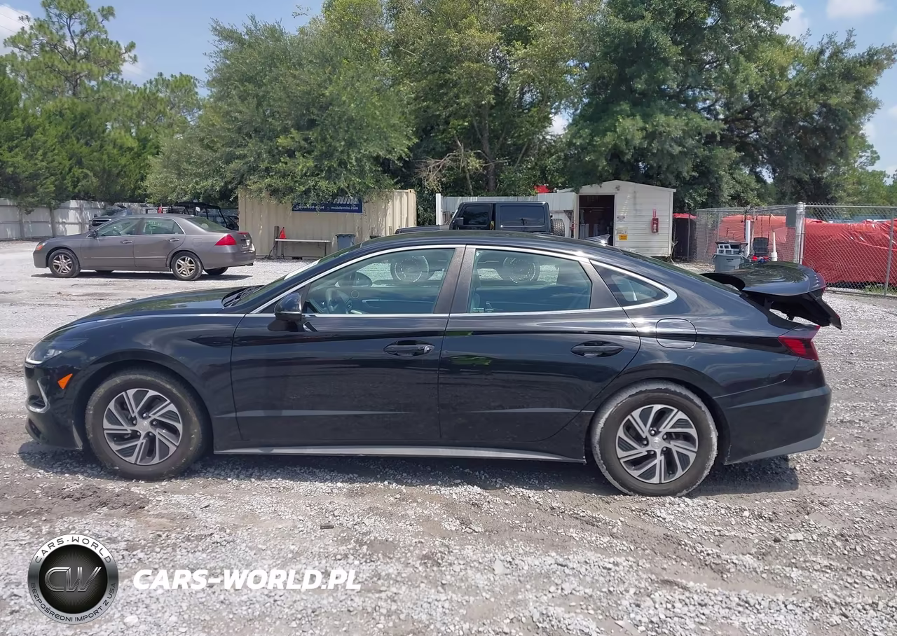 2021 Hyundai Sonata Blue VIN:KMHL24JJXMA030110 - 14