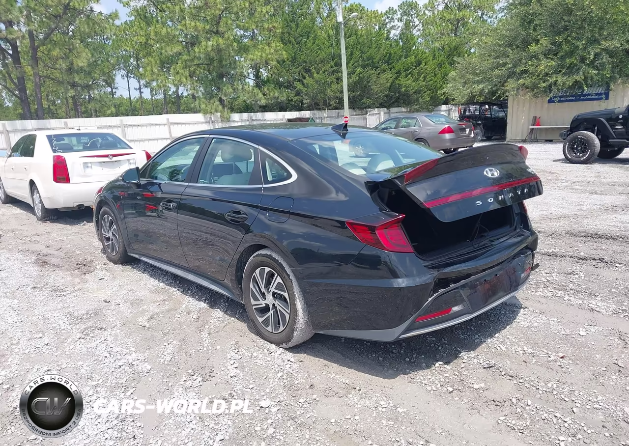 2021 Hyundai Sonata Blue VIN:KMHL24JJXMA030110 - 3