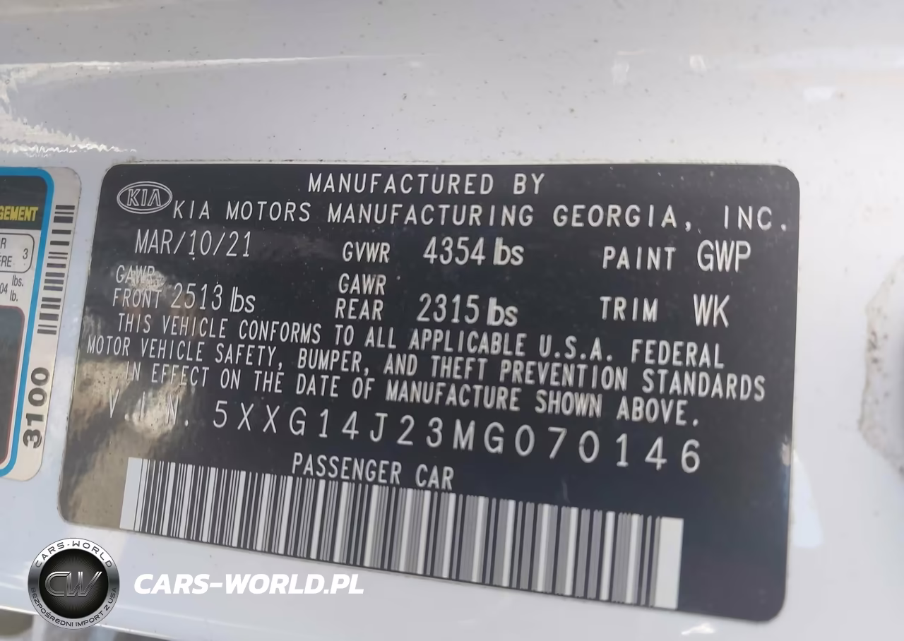 2021 Kia K5 Lxs VIN:5XXG14J23MG070146 - 9