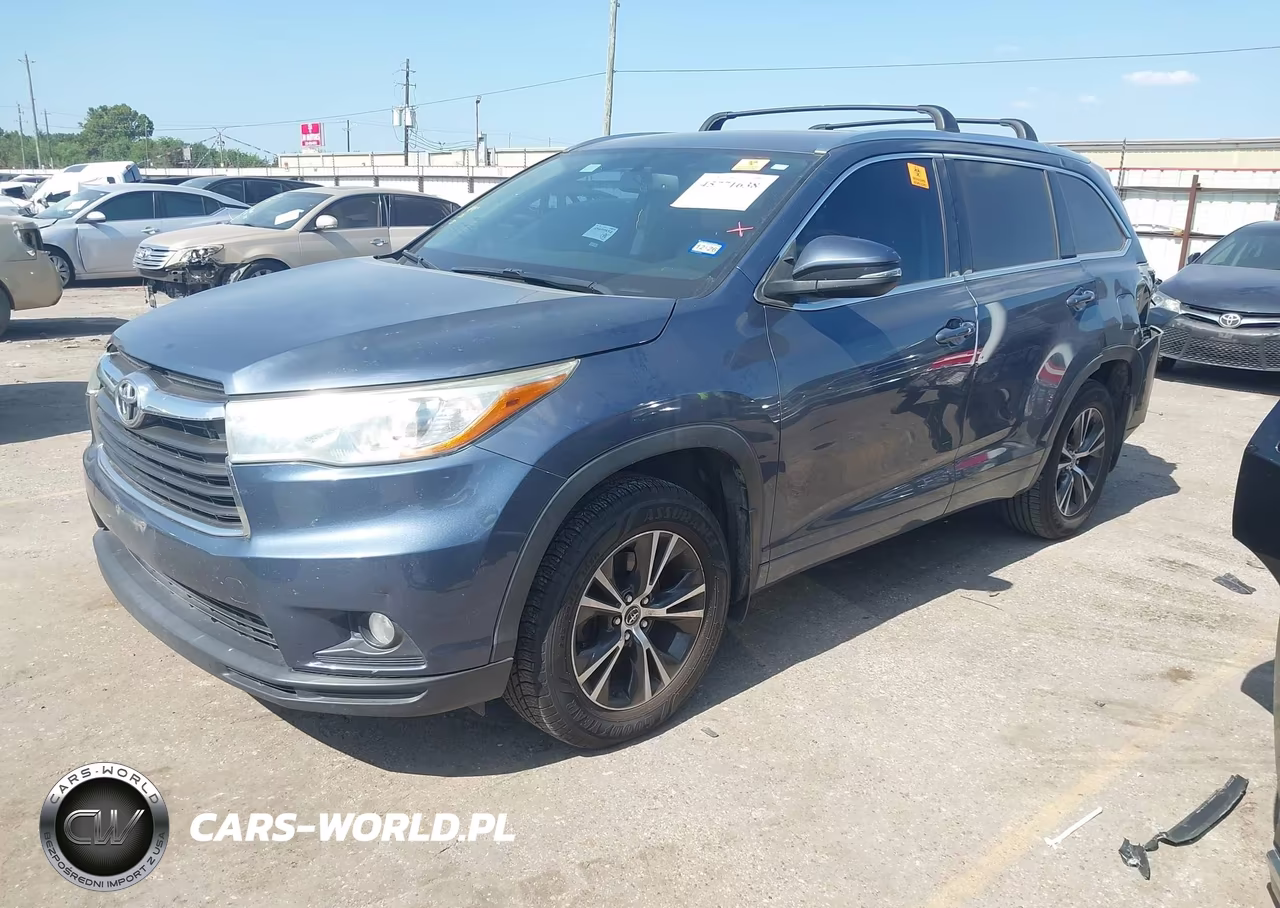 2016 Toyota Highlander Xle V6 VIN:5TDJKRFH2GS250766 - 2