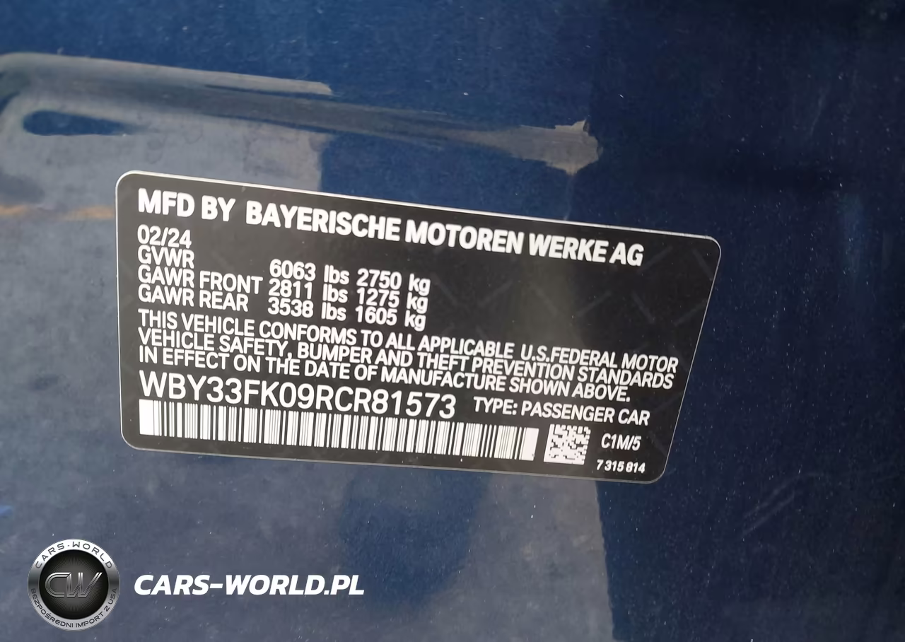 2024 BMW I5 Edrive40 VIN:WBY33FK09RCR81573 - 9