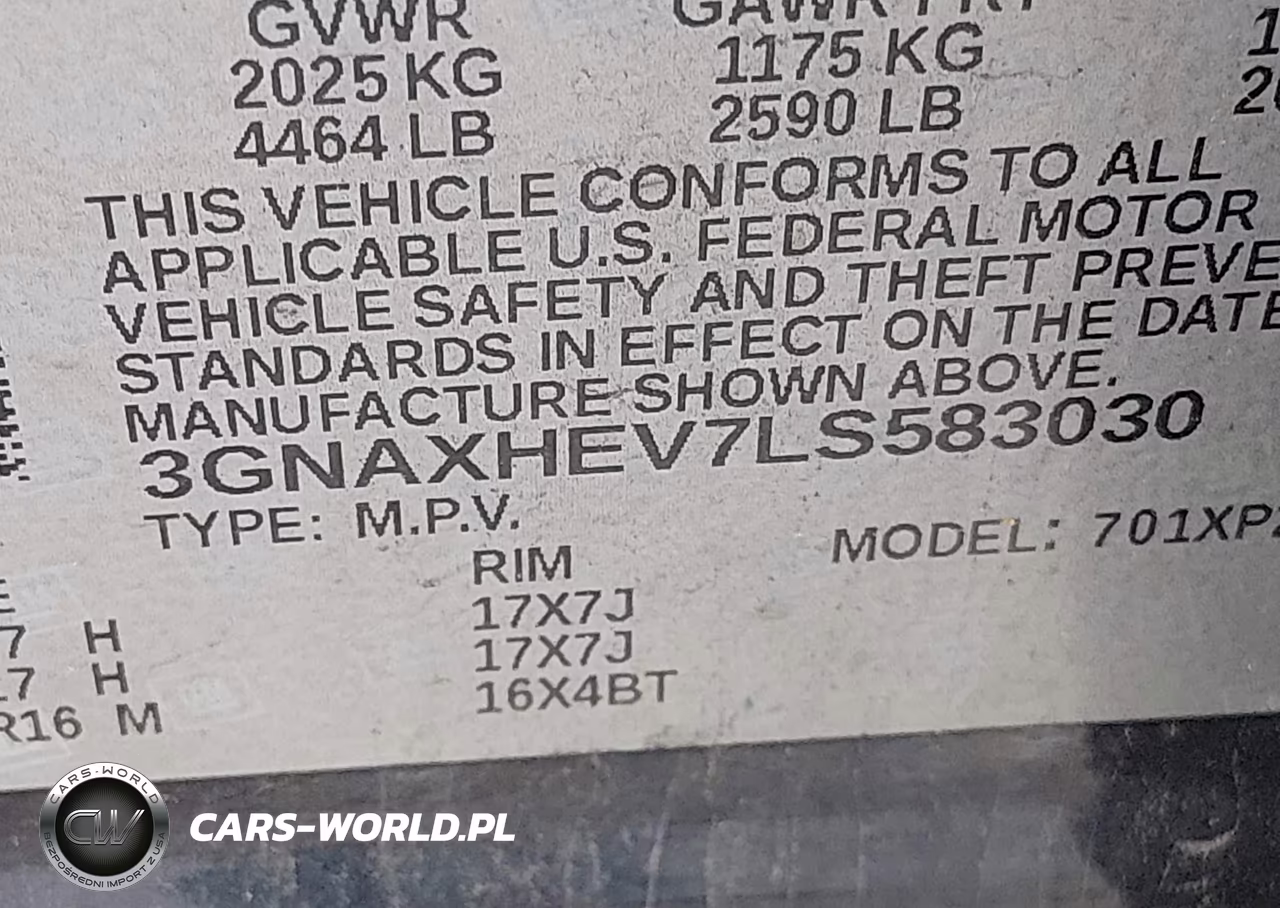 2020 Chevrolet Equinox Fwd Ls VIN:3GNAXHEV7LS583030 - 9