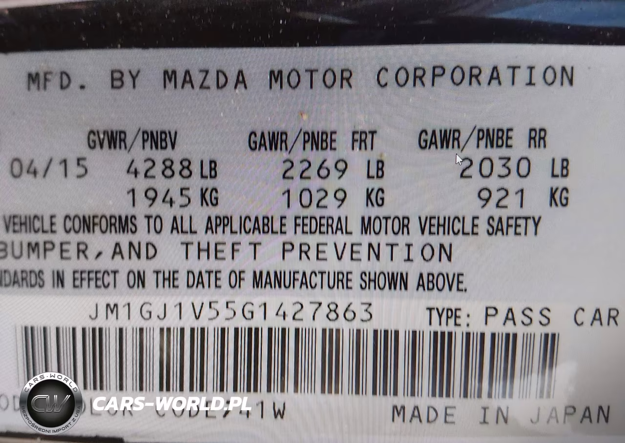 2016 Mazda Mazda6 I Touring VIN:JM1GJ1V55G1427863 - 9