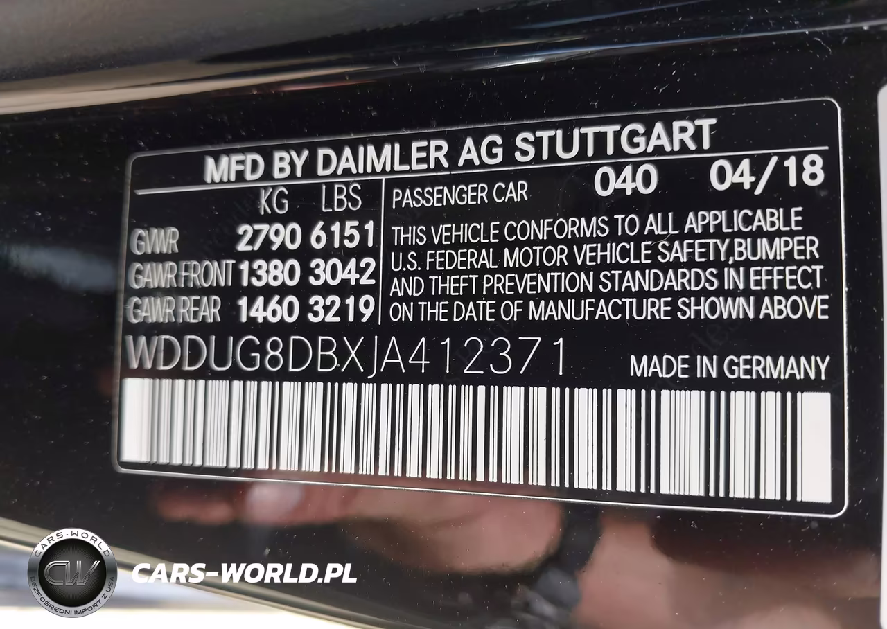 2018 Mercedes-Benz S 560 VIN:WDDUG8DBXJA412371 - 9