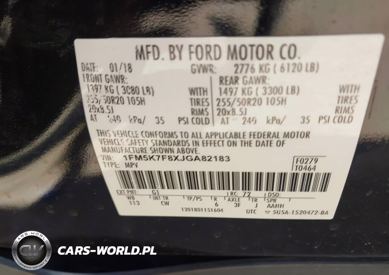 2018 Ford Explorer Limited VIN:1FM5K7F8XJGA82183 - 9