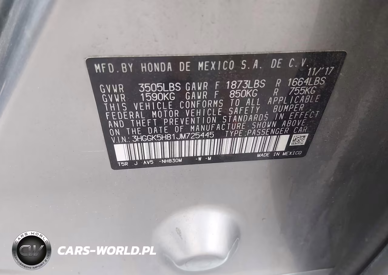 2018 Honda Fit Ex VIN:3HGGK5H81JM725445 - 9