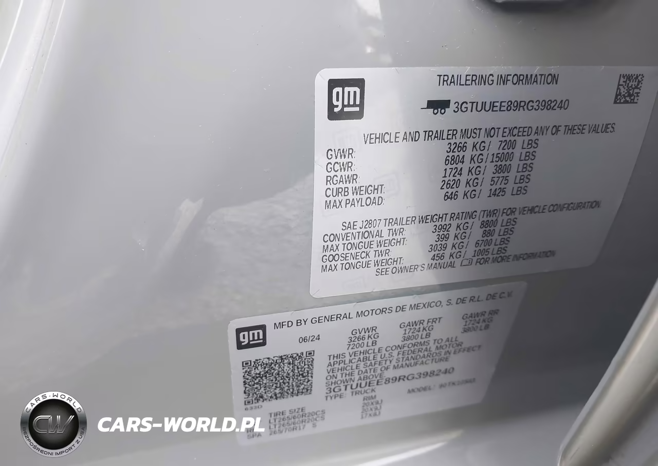 2024 GMC Sierra 1500 4Wd Short Box At4 VIN:3GTUUEE89RG398240 - 9