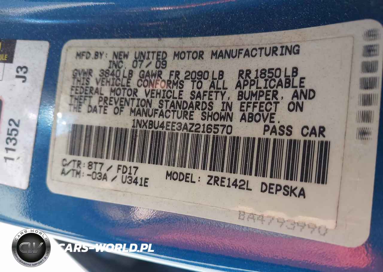2010 Toyota Corolla S VIN:1NXBU4EE3AZ216570 - 9