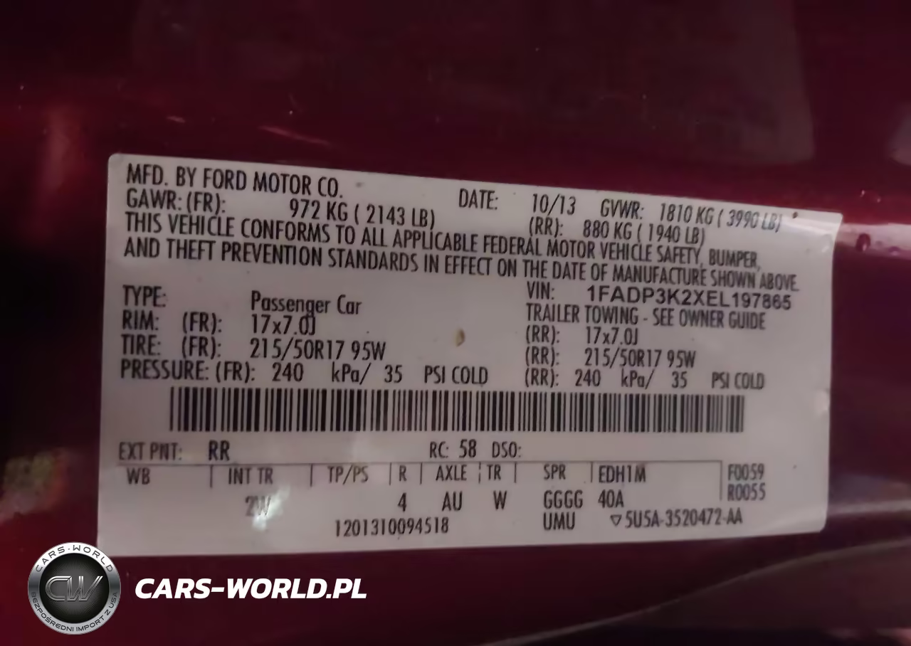 2014 Ford Focus Se VIN:1FADP3K2XEL197865 - 9