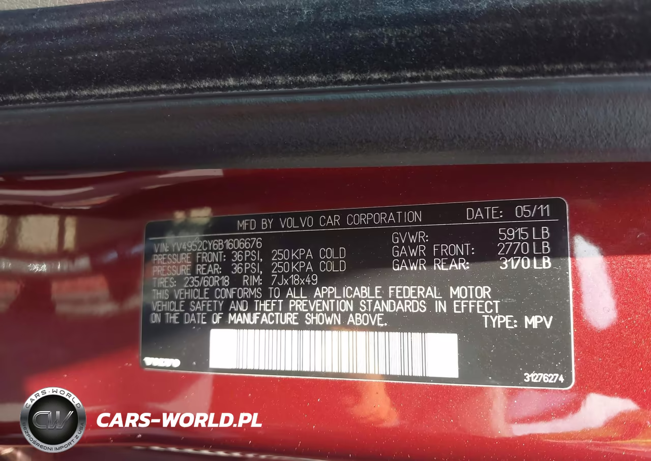 2011 Volvo Xc90 3.2 VIN:YV4952CY6B1606676 - 9