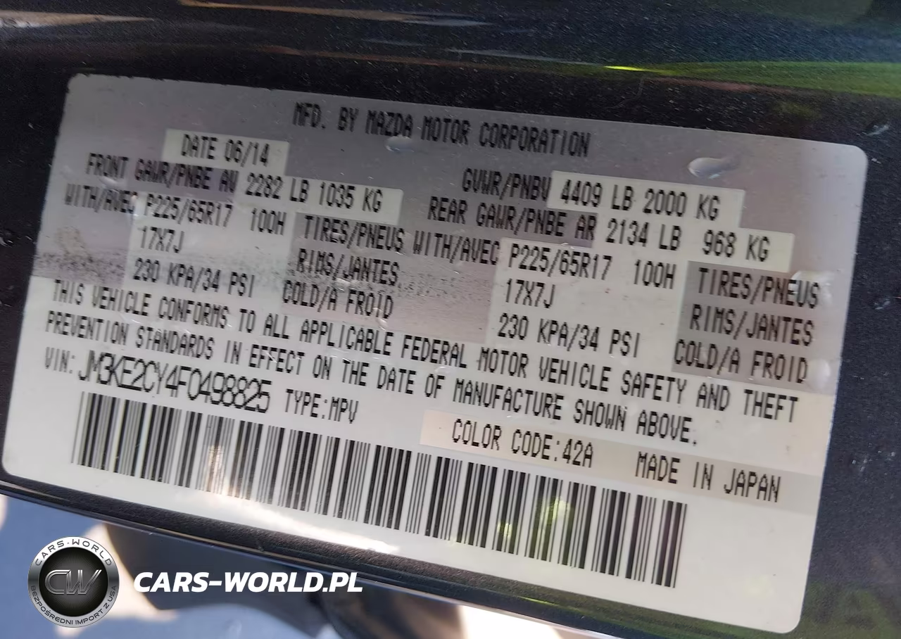 2015 Mazda Cx-5 Touring VIN:JM3KE2CY4F0498825 - 9