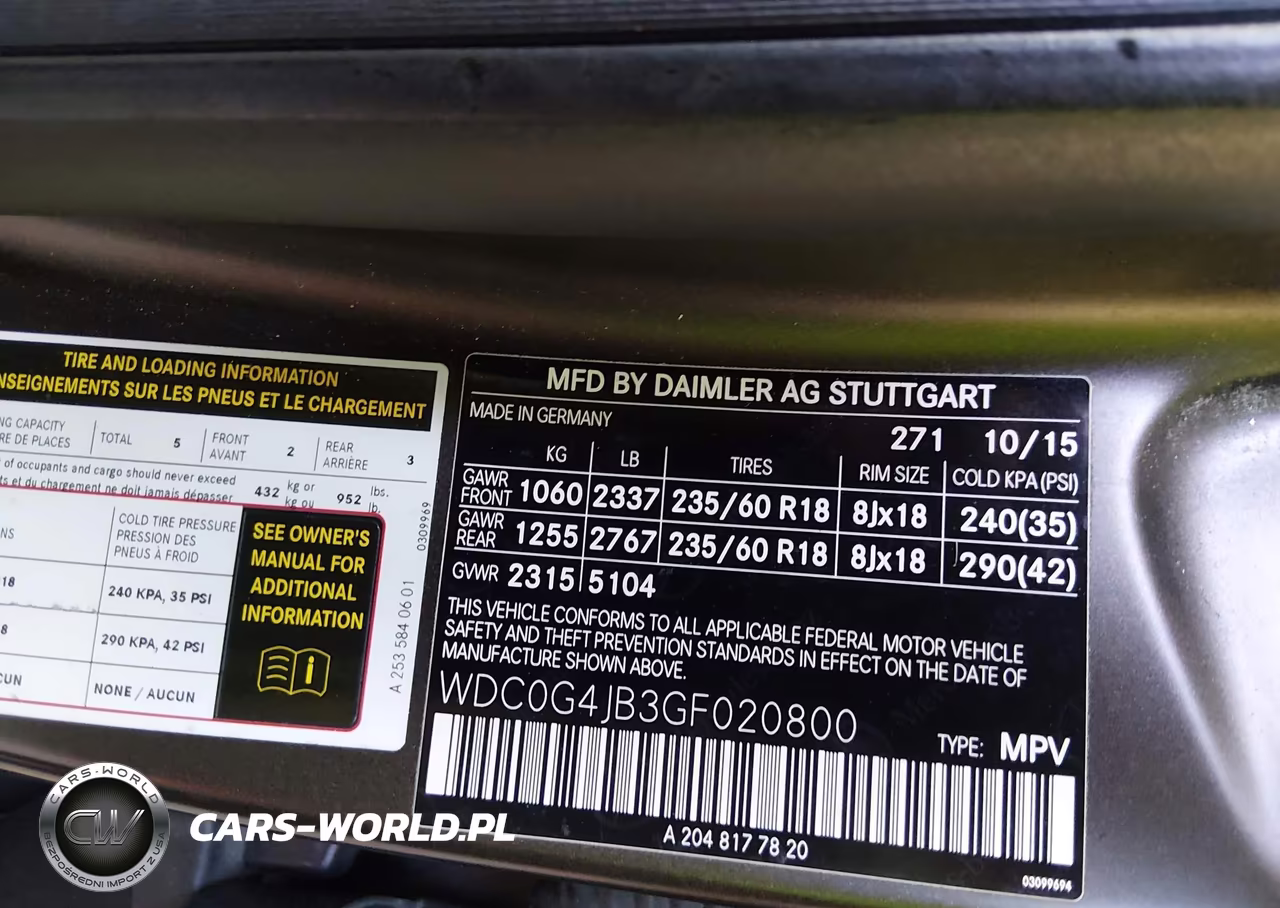 2016 Mercedes-Benz Glc 300 VIN:WDC0G4JB3GF020800 - 9