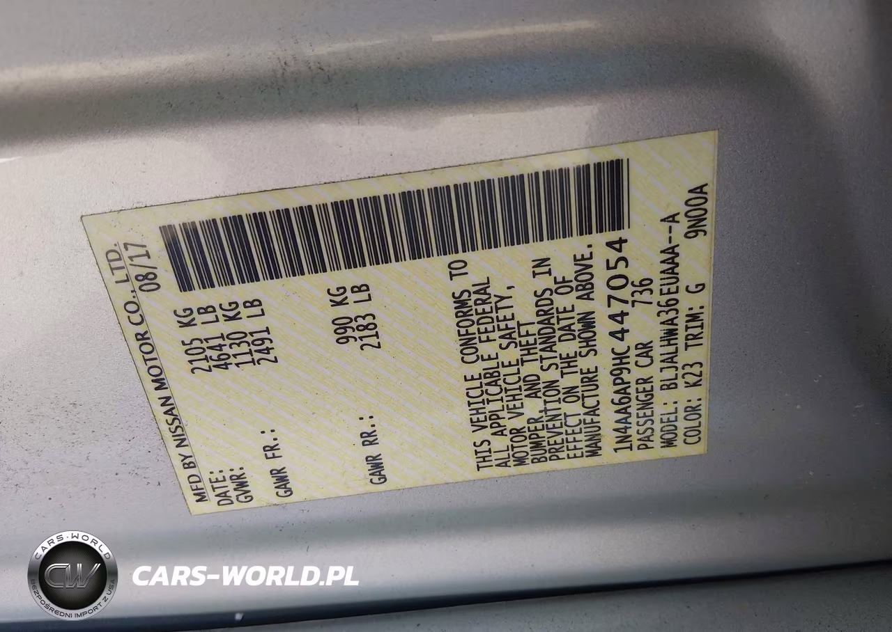 2017 Nissan Maxima 3.5 Platinum VIN:1N4AA6AP9HC447054 - 9