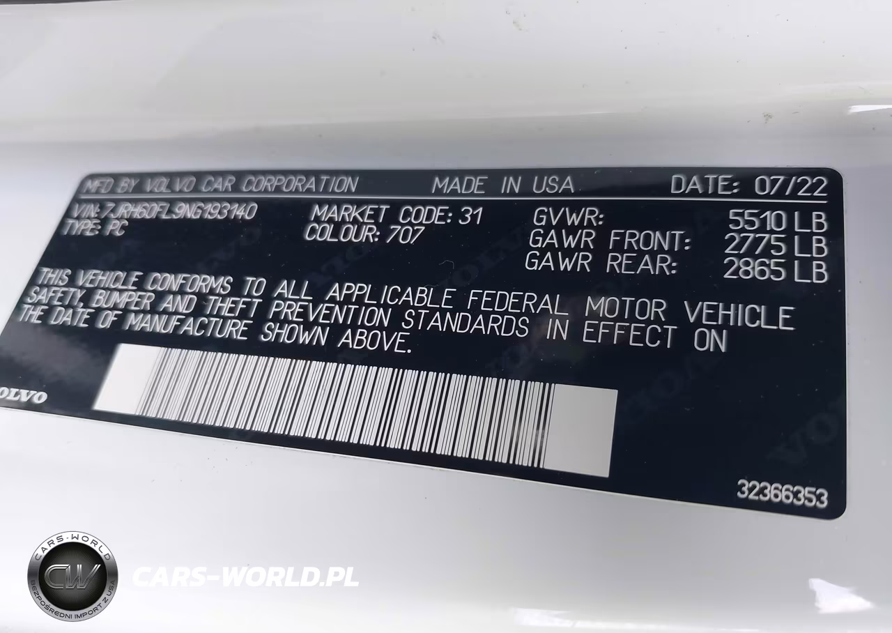 2022 Volvo S60 Recharge Plug-In Hybrid T8 Inscription Extended Range VIN:7JRH60FL9NG193140 - 9