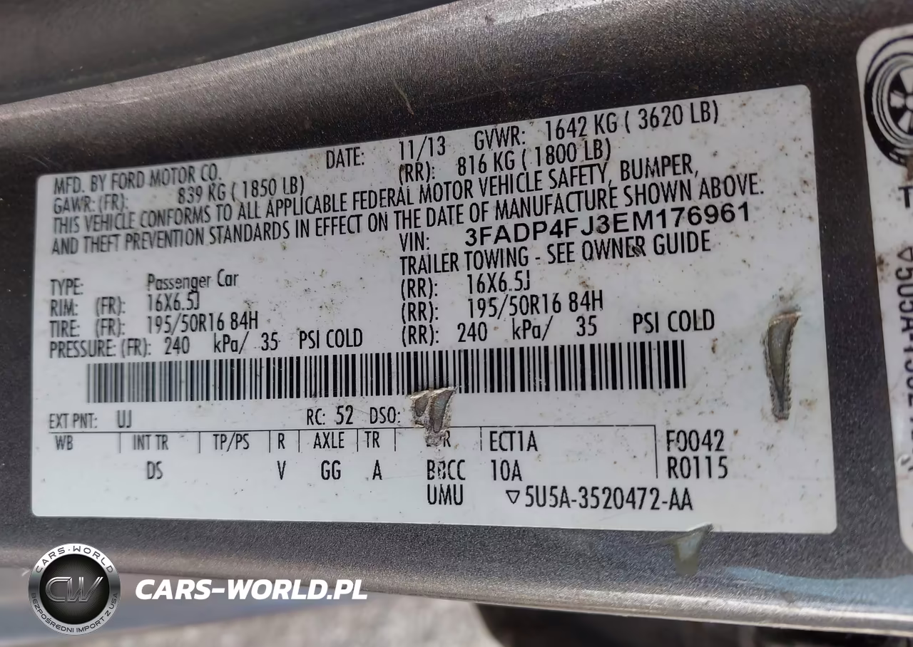 2014 Ford Fiesta Titanium VIN:3FADP4FJ3EM176961 - 9