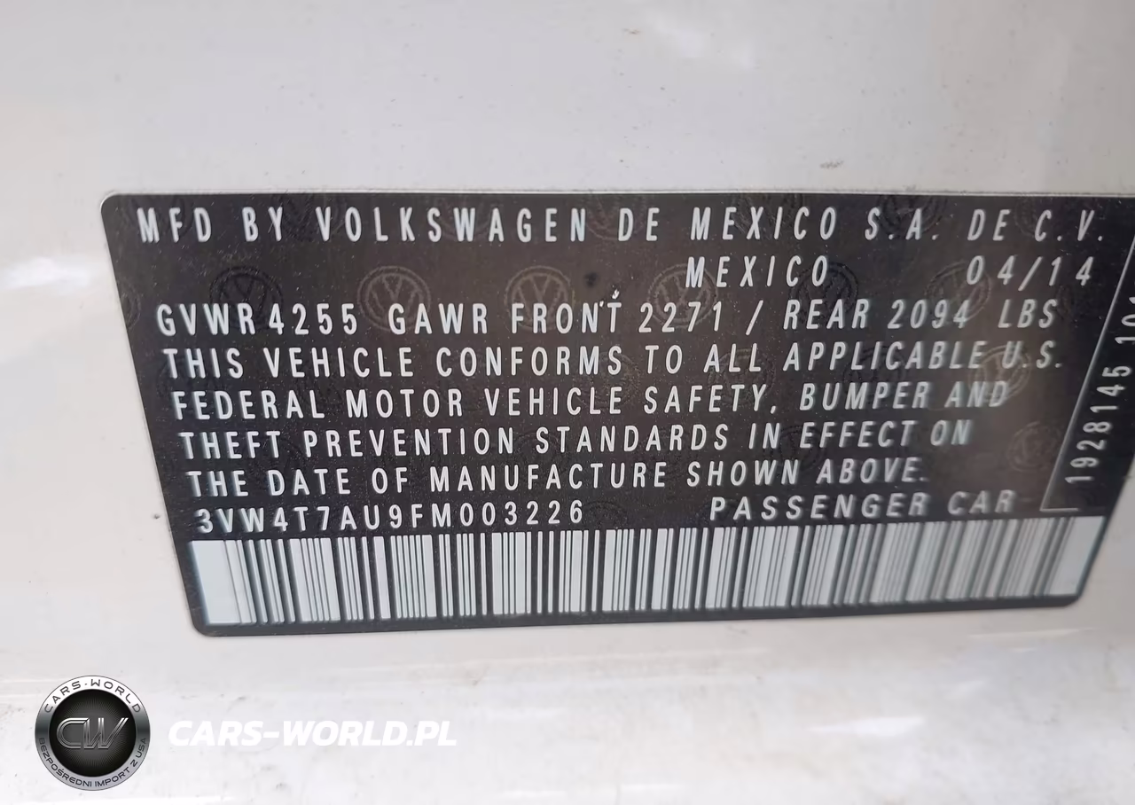 2015 Volkswagen Golf Gti 2.0T Autobahn 4-Door VIN:3VW4T7AU9FM003226 - 9
