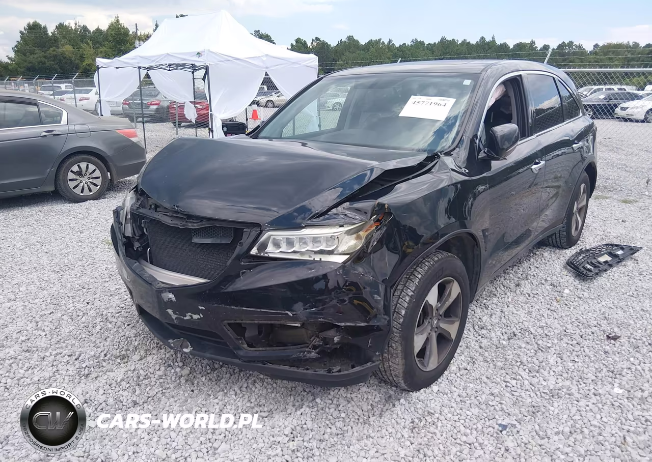 2014 Acura Mdx VIN:5FRYD3H27EB001331 - 2