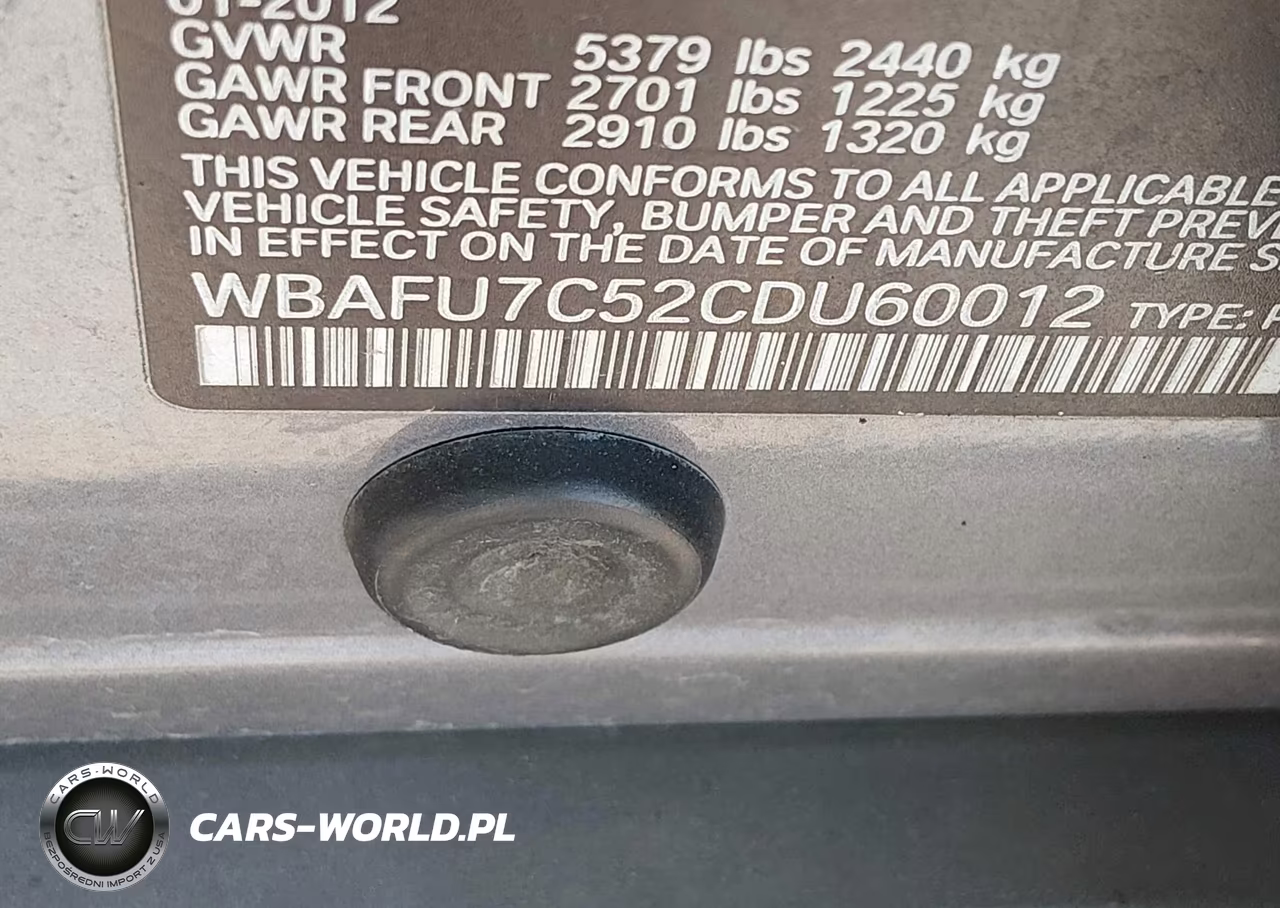 2012 BMW 535I xDrive VIN:WBAFU7C52CDU60012 - 9