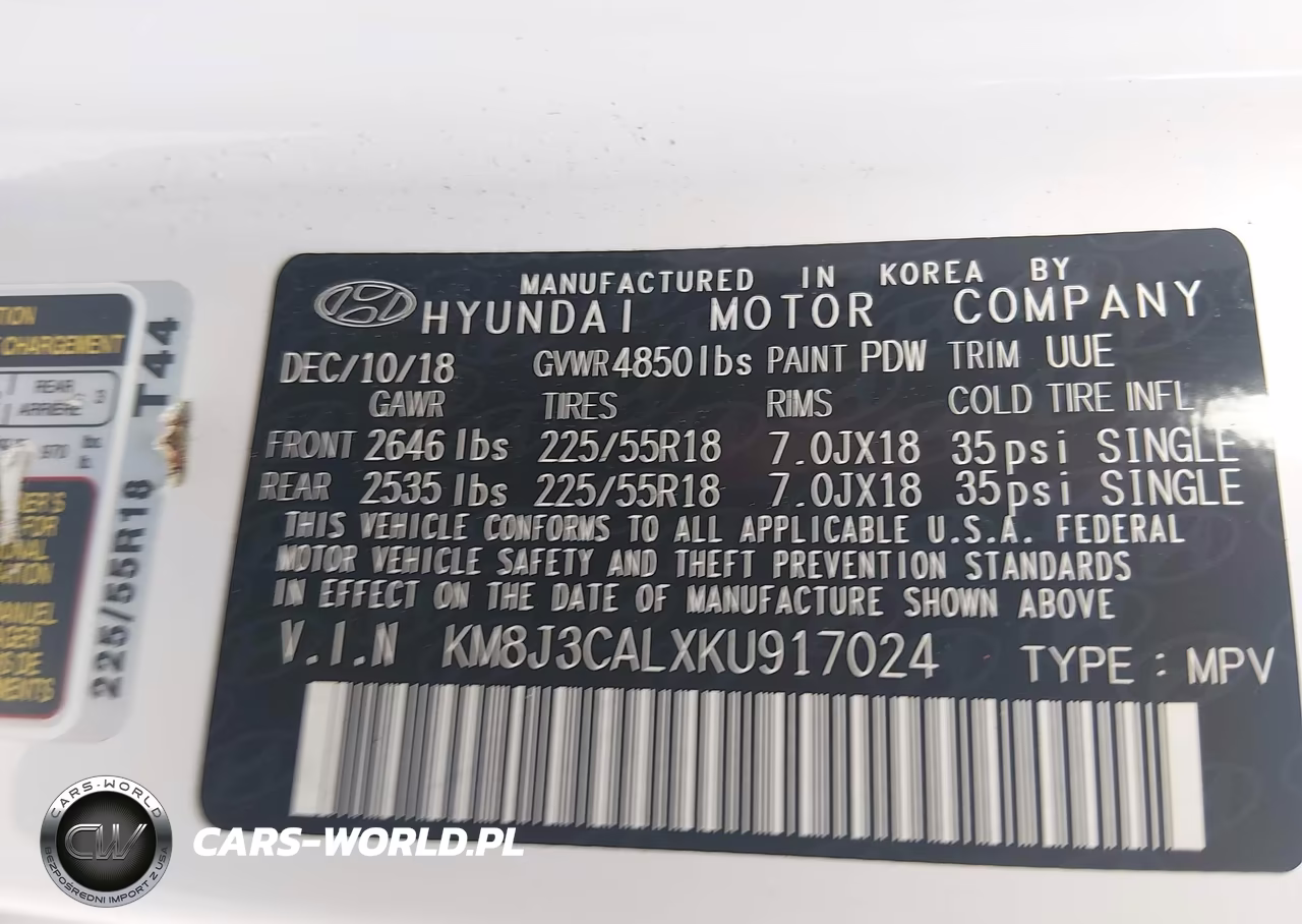2019 Hyundai Tucson Limited VIN:KM8J3CALXKU917024 - 9