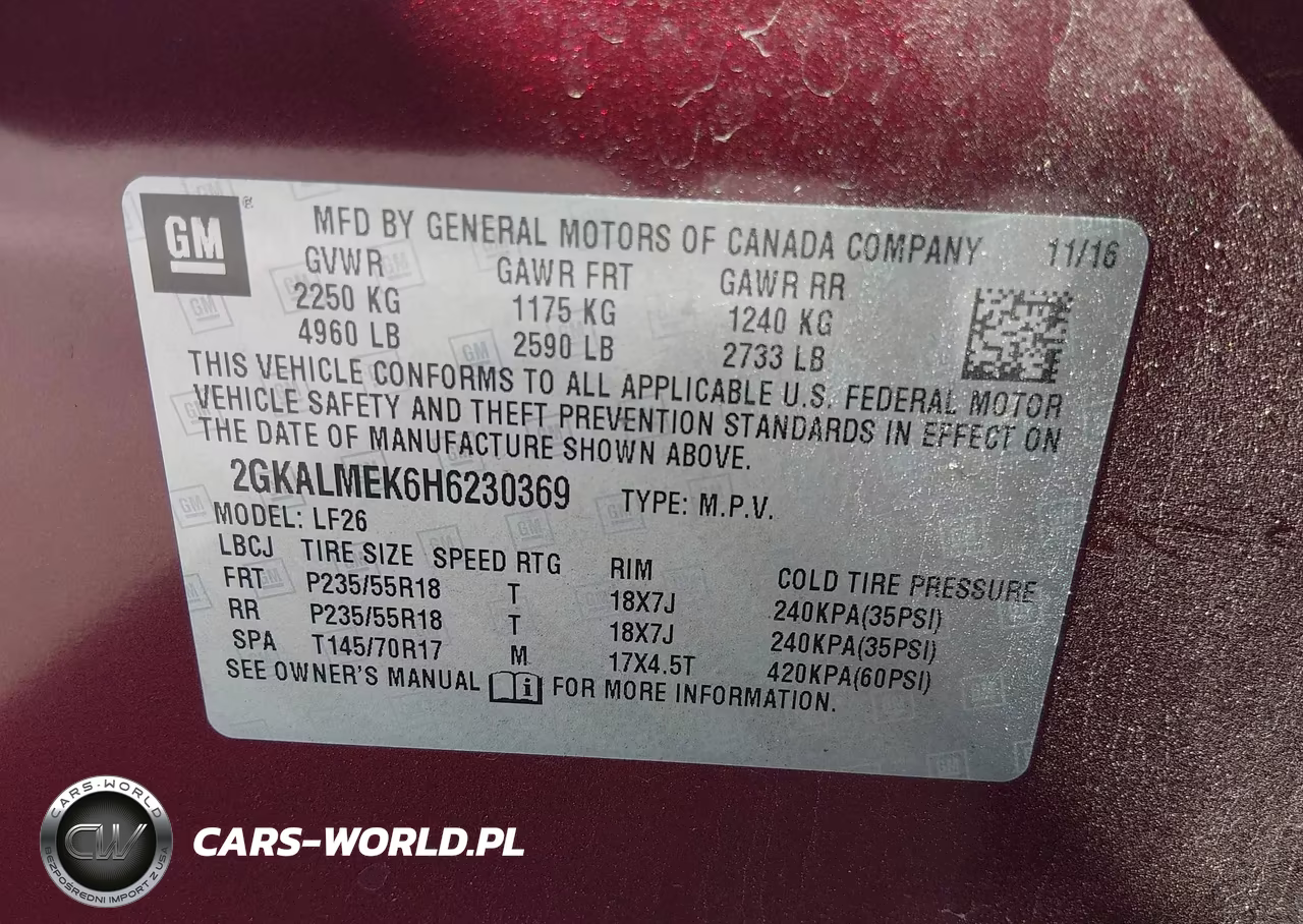 2017 GMC Terrain Sle-1 VIN:2GKALMEK6H6230369 - 9