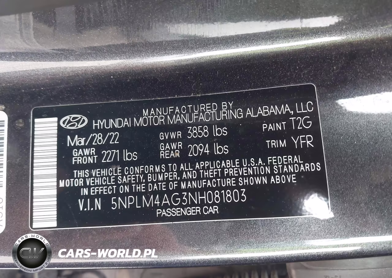 2022 Hyundai Elantra Sel VIN:5NPLM4AG3NH081803 - 9