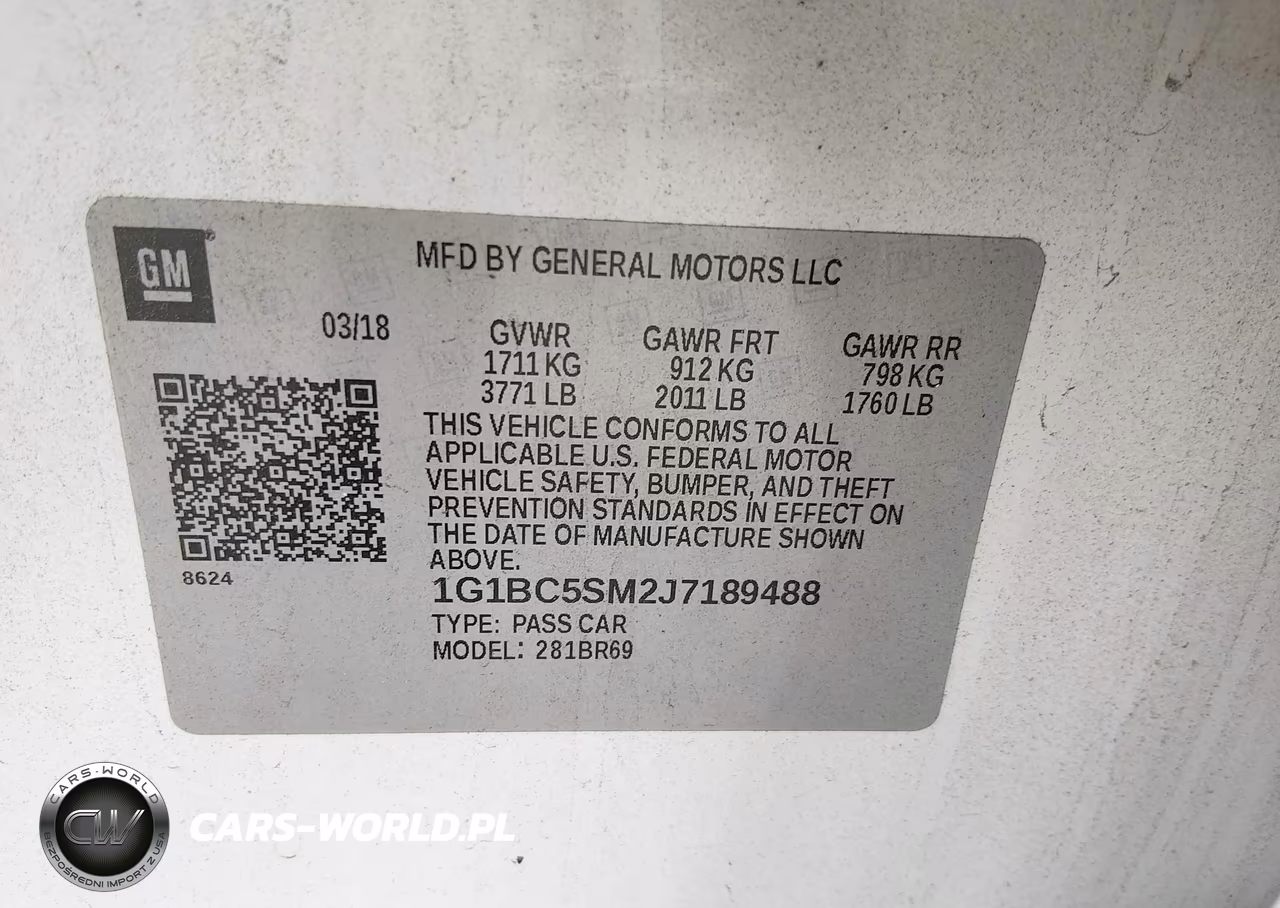 2018 Chevrolet Cruze Ls Auto VIN:1G1BC5SM2J7189488 - 9