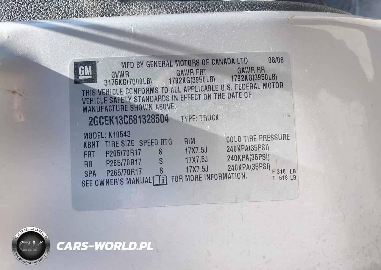 2008 Chevrolet Silverado 1500 Ls VIN:2GCEK13C681328504 - 9