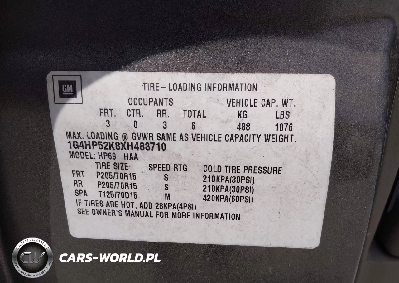 1999 Buick Lesabre Custom VIN:1G4HP52K8XH483710 - 9