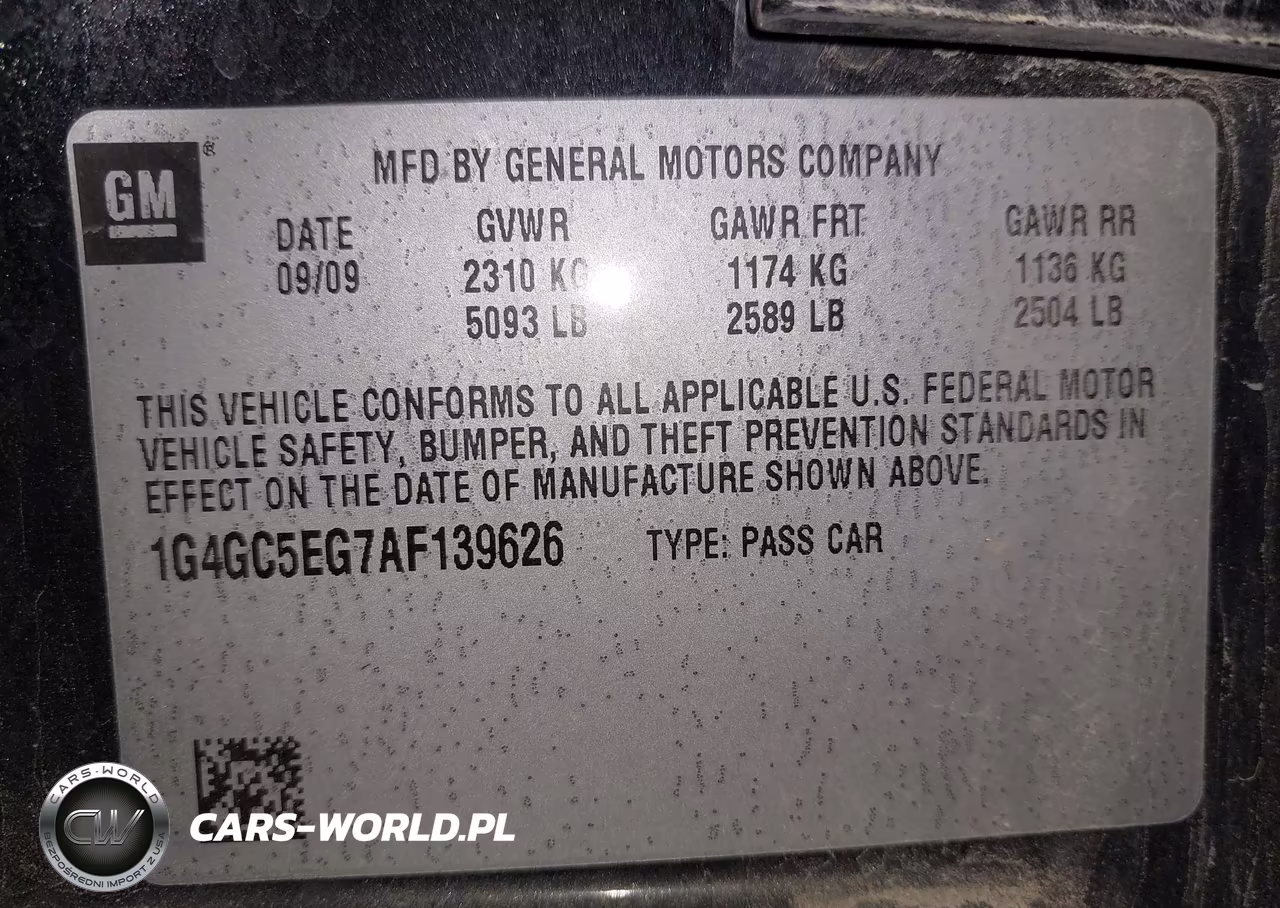 2010 Buick Lacrosse Cxl VIN:1G4GC5EG7AF139626 - 9