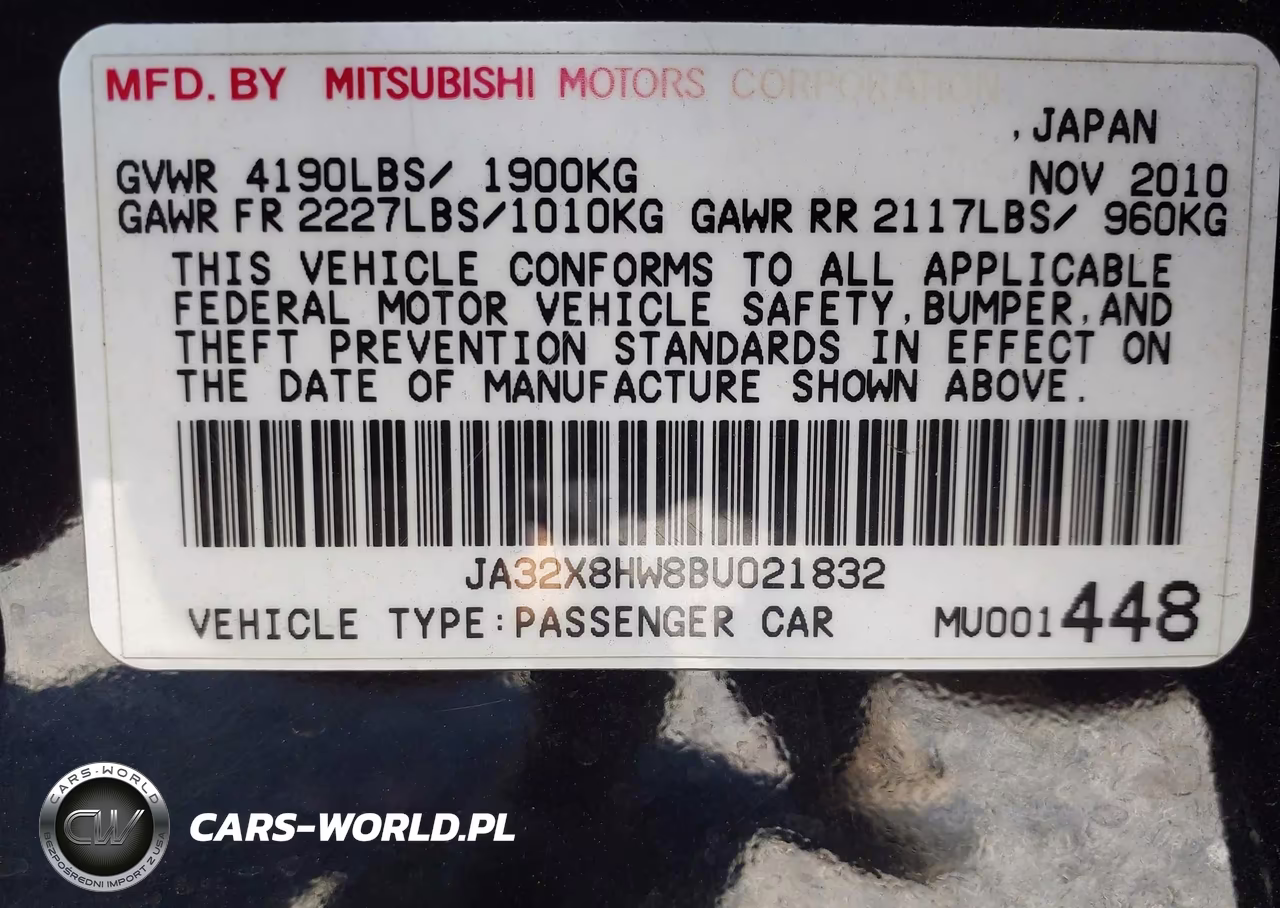 2011 Mitsubishi Lancer Sportback Gts VIN:JA32X8HW8BU021832 - 9