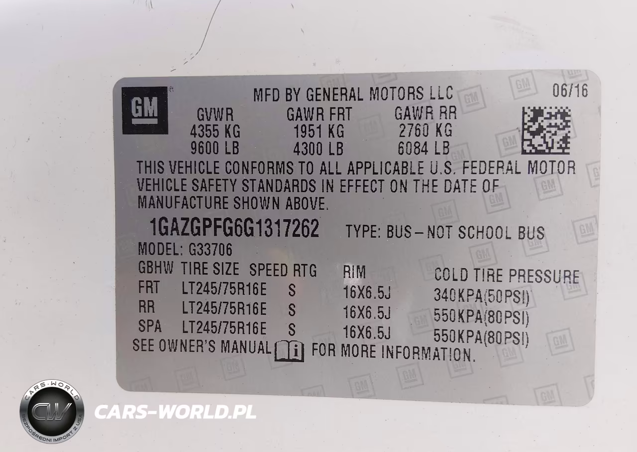 2016 Chevrolet Express 3500 Lt VIN:1GAZGPFG6G1317262 - 9