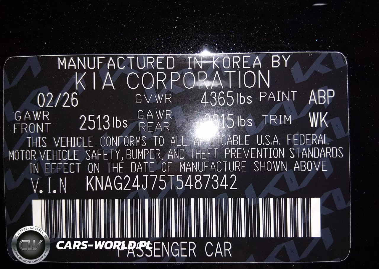 2026 Kia K5 Lxs Fwd VIN:KNAG24J75T5487342 - 9