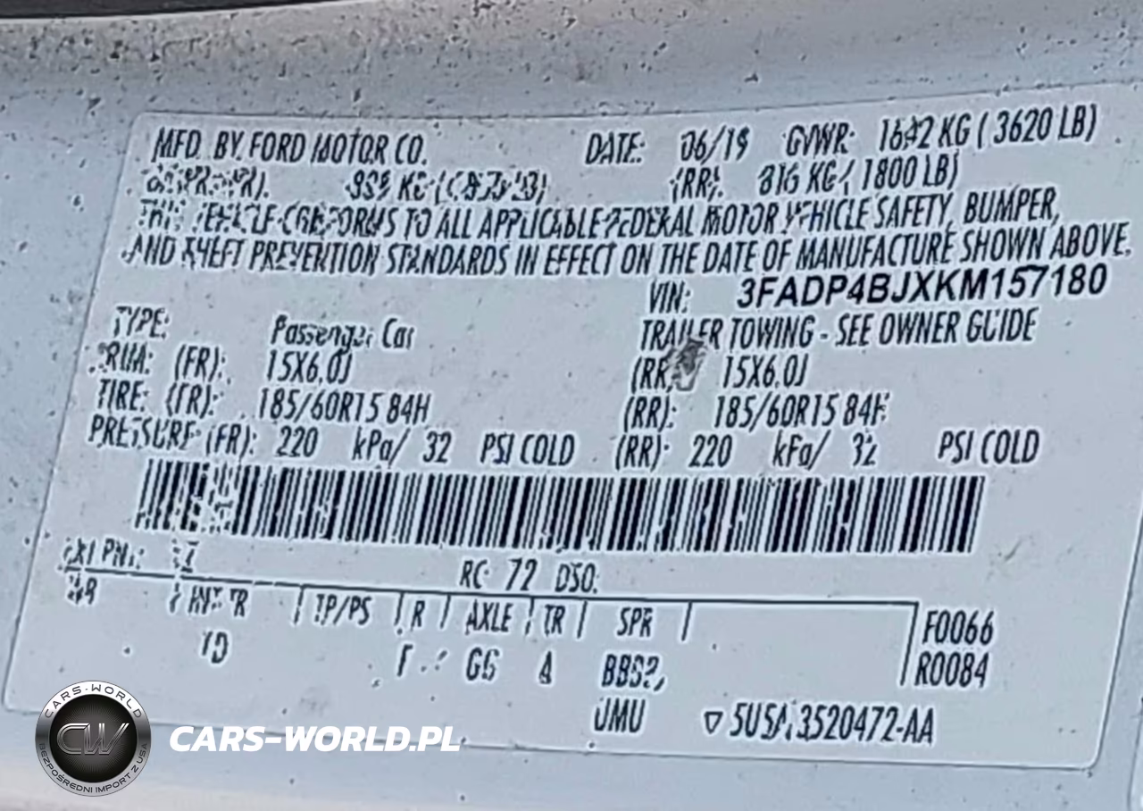 2019 Ford Fiesta Se VIN:3FADP4BJXKM157180 - 9