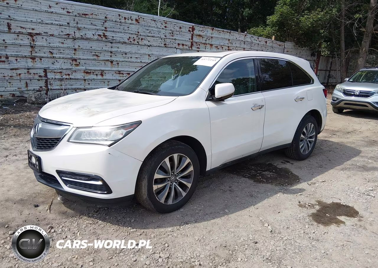 2014 Acura Mdx Technology Package VIN:5FRYD4H40EB033478 - 2