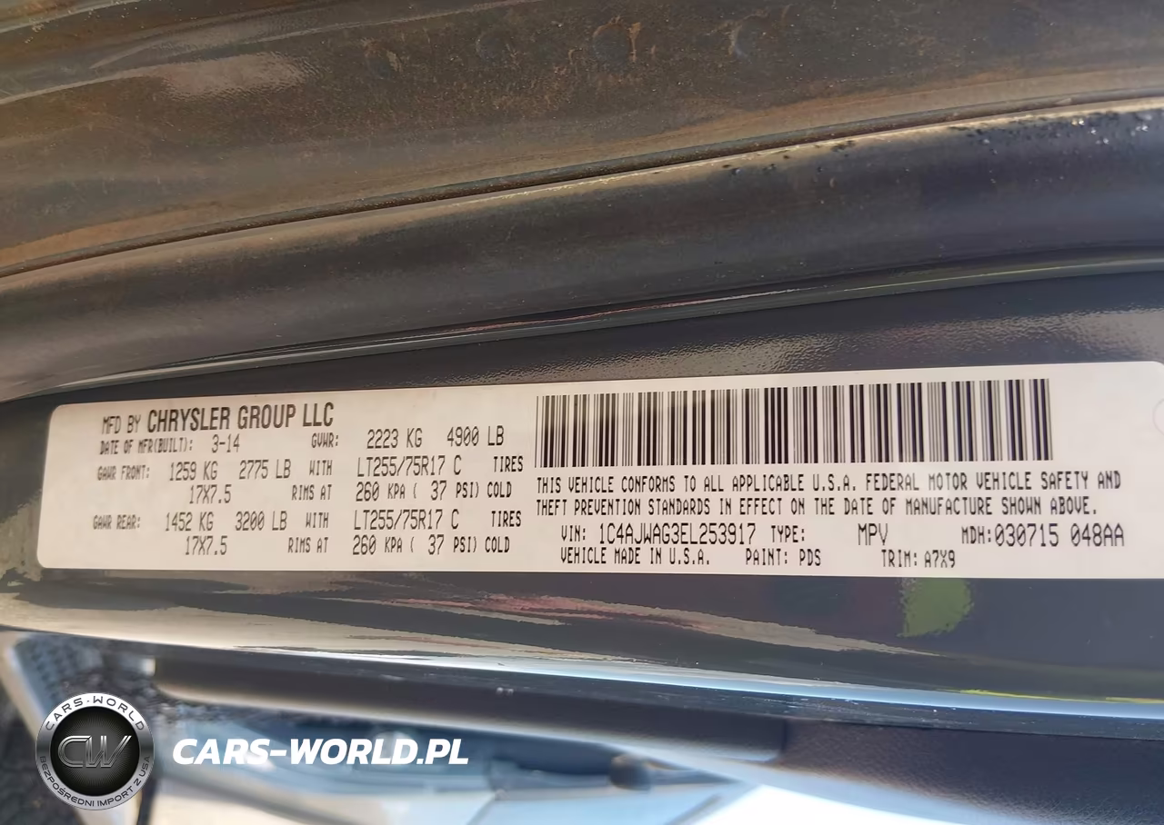 2014 Jeep Wrangler Willys Wheeler VIN:1C4AJWAG3EL253917 - 9