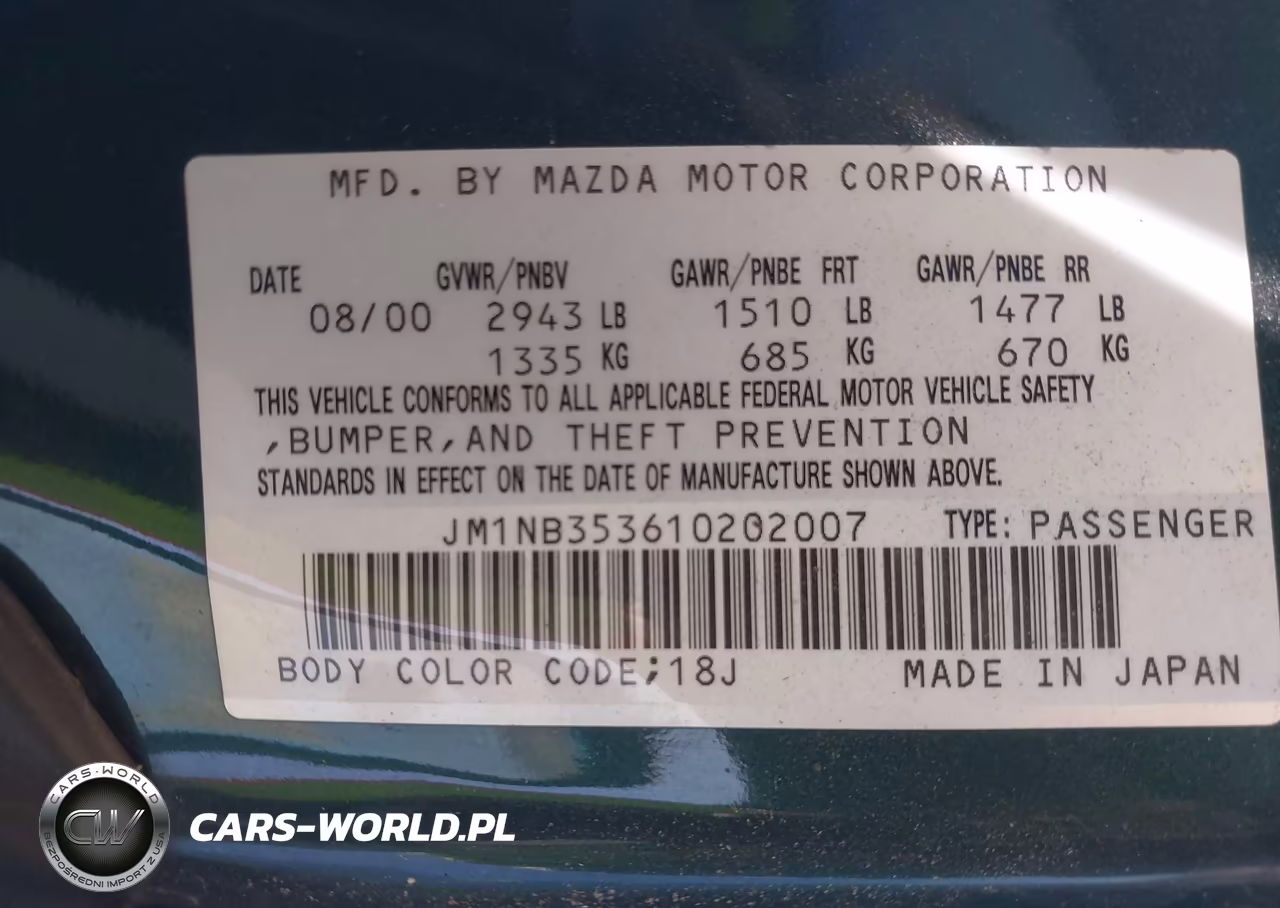 2001 Mazda Mx-5 Miata Ls-Special Edition VIN:JM1NB353610202007 - 9