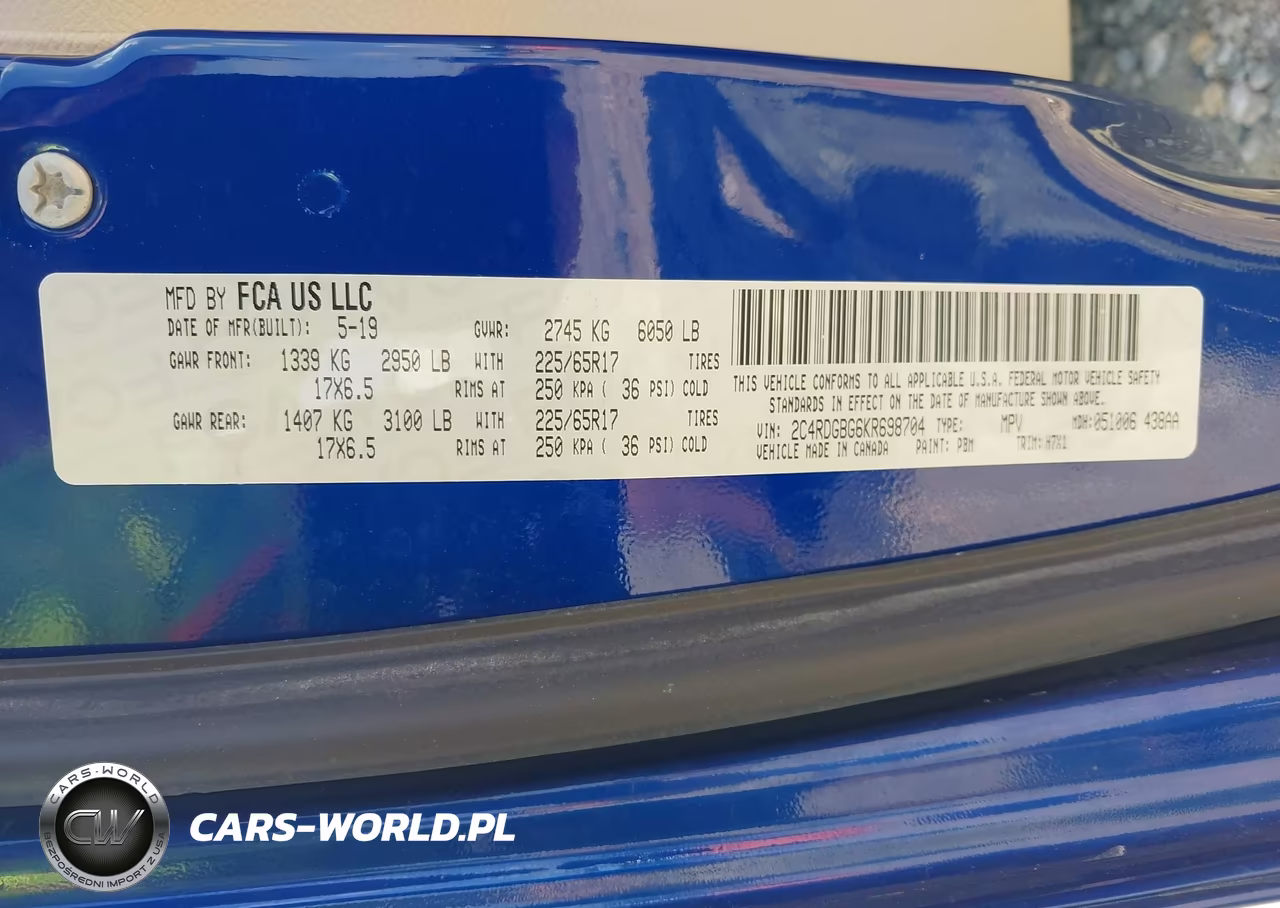 2019 Dodge Grand Caravan Se VIN:2C4RDGBG6KR698704 - 9