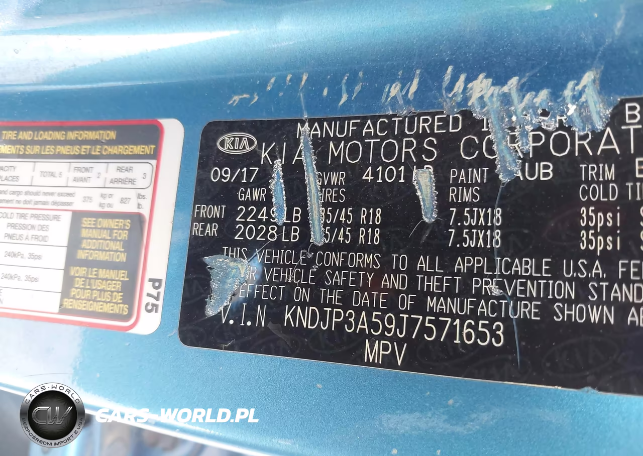 2018 Kia Soul + VIN:KNDJP3A59J7571653 - 9