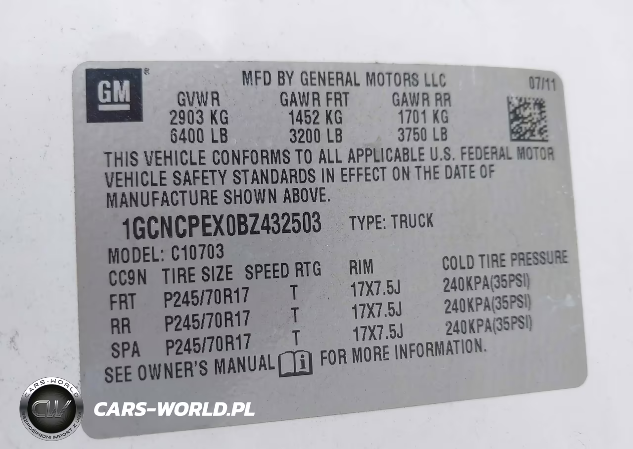 2011 Chevrolet Silverado 1500 Work Truck VIN:1GCNCPEX0BZ432503 - 9