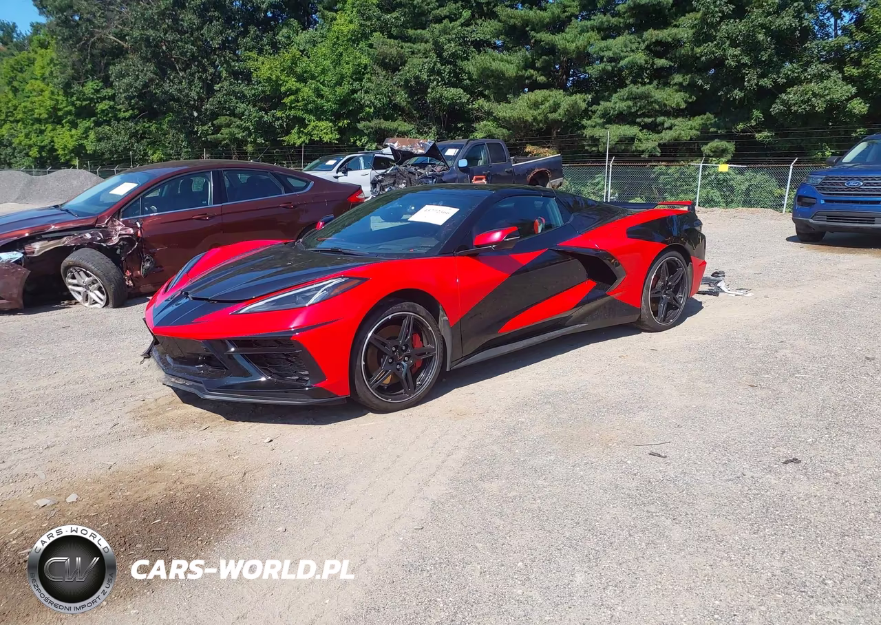 2021 Chevrolet Corvette Stingray Rwd 2Lt VIN:1G1YB3D4XM5109885 - 2