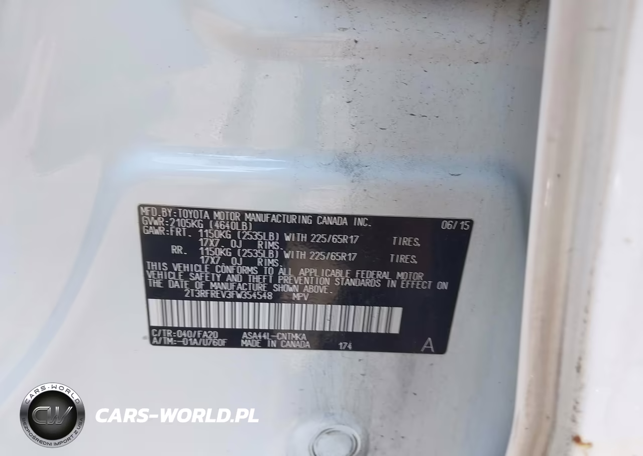 2015 Toyota Rav4 Xle VIN:2T3RFREV3FW354548 - 9