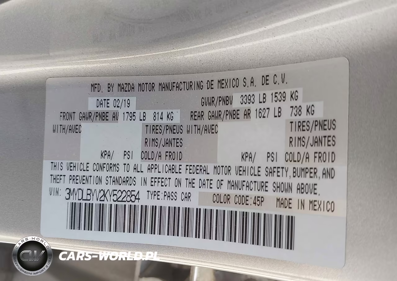 2019 Toyota Yaris L VIN:3MYDLBYV2KY522854 - 9