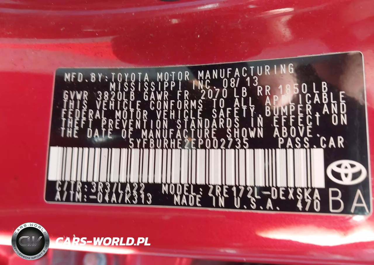 2014 Toyota Corolla S Premium VIN:5YFBURHE2EP002735 - 9