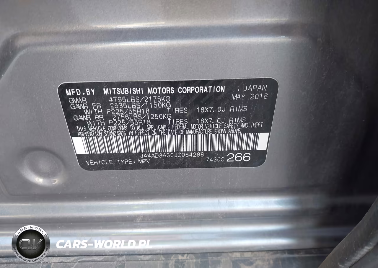2018 Mitsubishi Outlander Le VIN:JA4AD3A30JZ064288 - 9