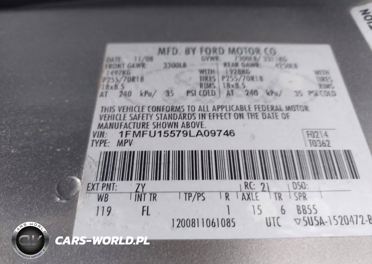 2009 Ford Expedition Xlt VIN:1FMFU15579LA09746 - 9
