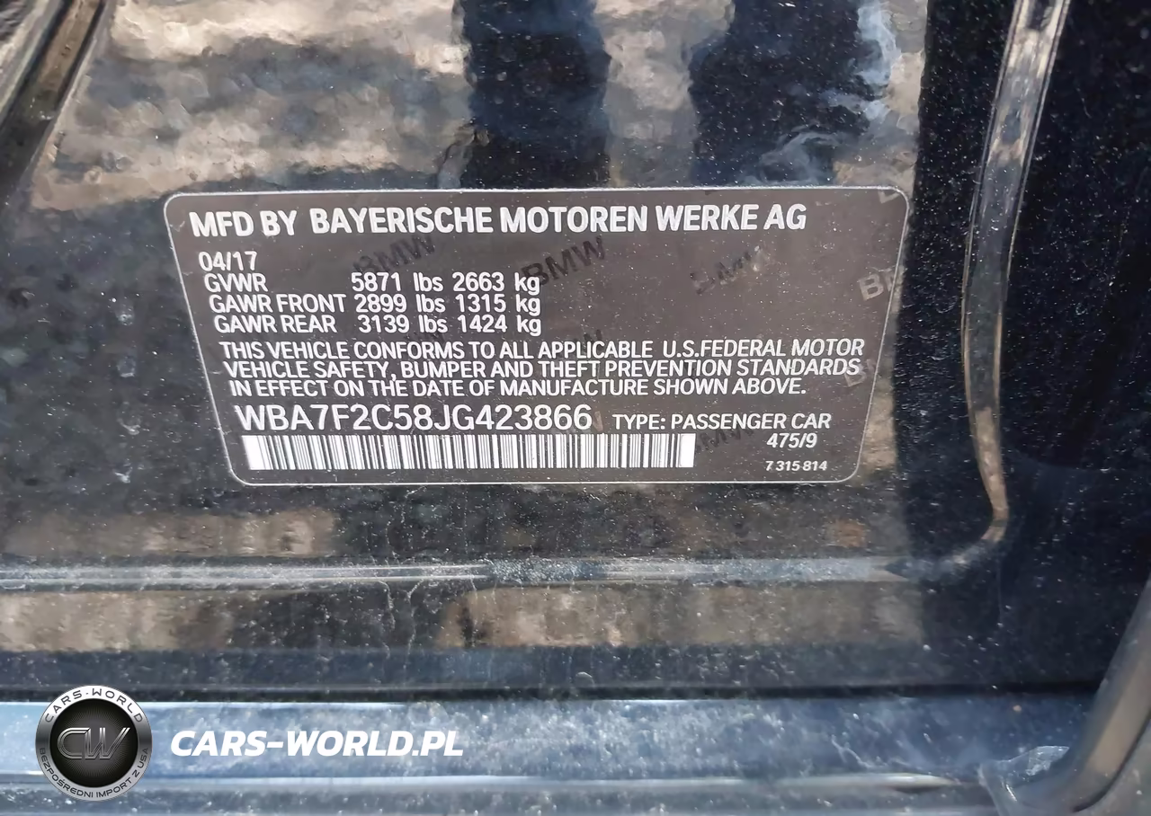 2018 BMW Alpina B7 xDrive VIN:WBA7F2C58JG423866 - 9