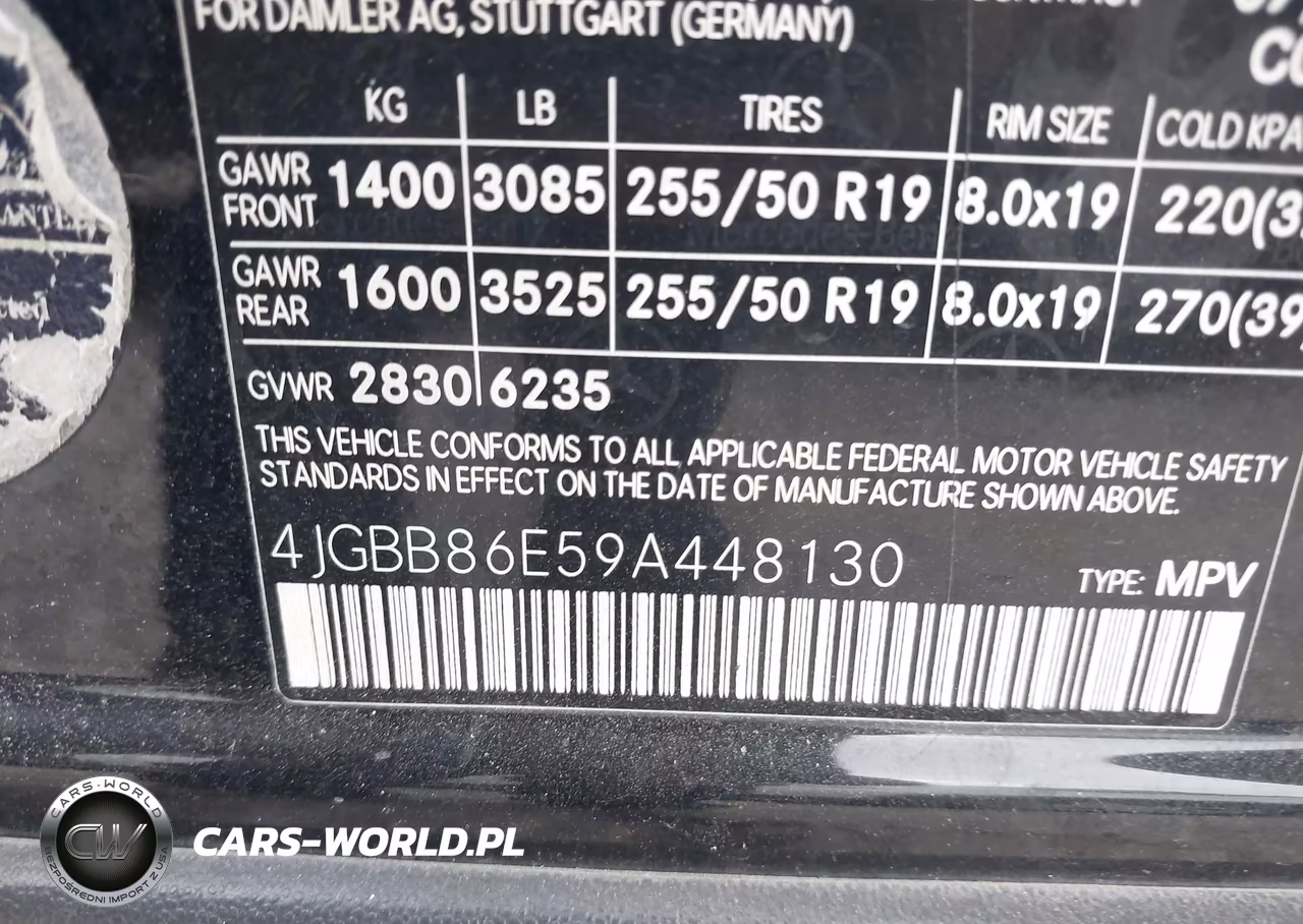 2009 Mercedes-Benz Ml 350 4Matic VIN:4JGBB86E59A448130 - 9
