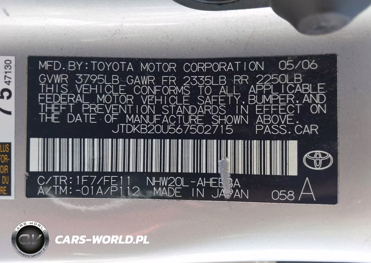 2006 Toyota Prius VIN:JTDKB20U567502715 - 9