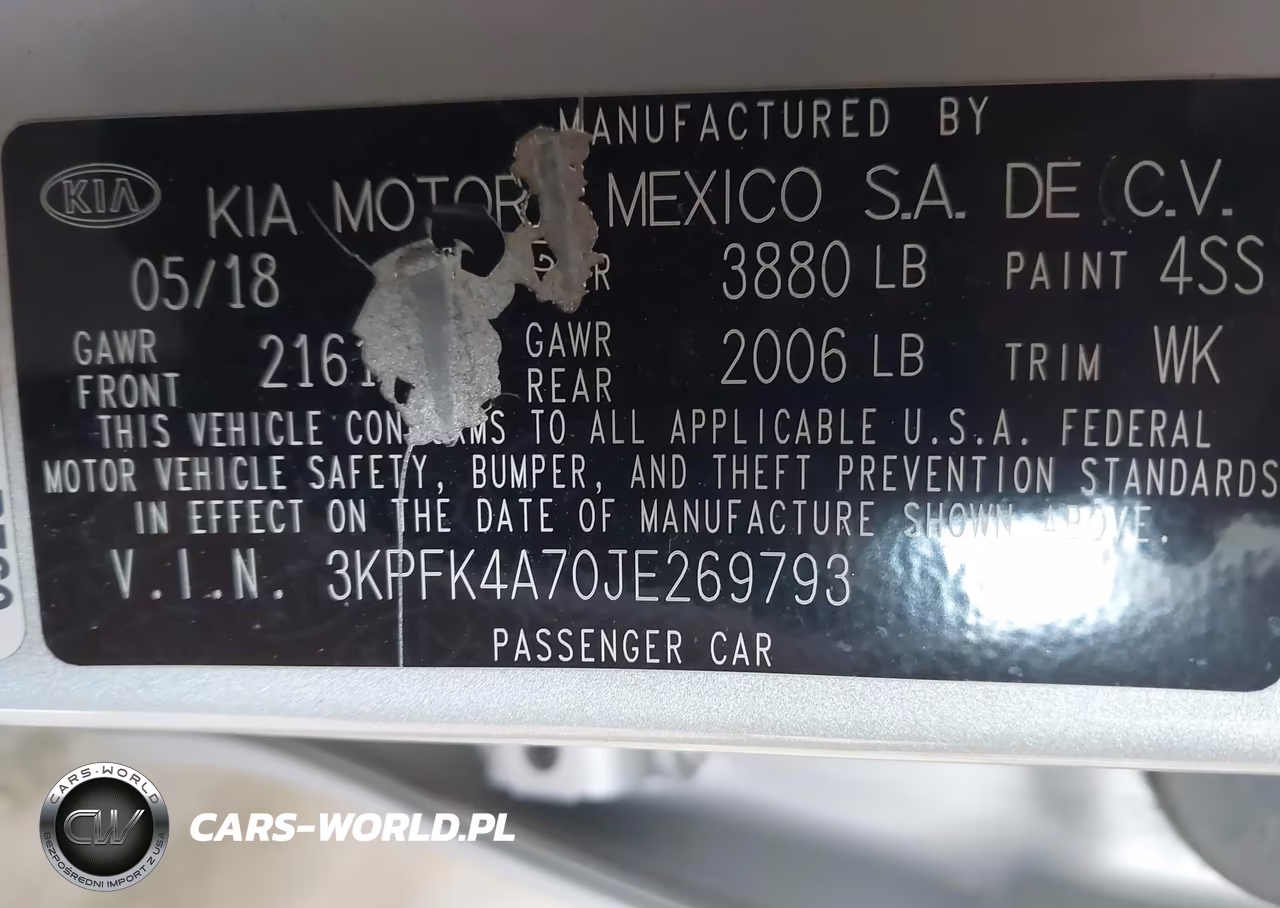 2018 Kia Forte Lx VIN:3KPFK4A70JE269793 - 9
