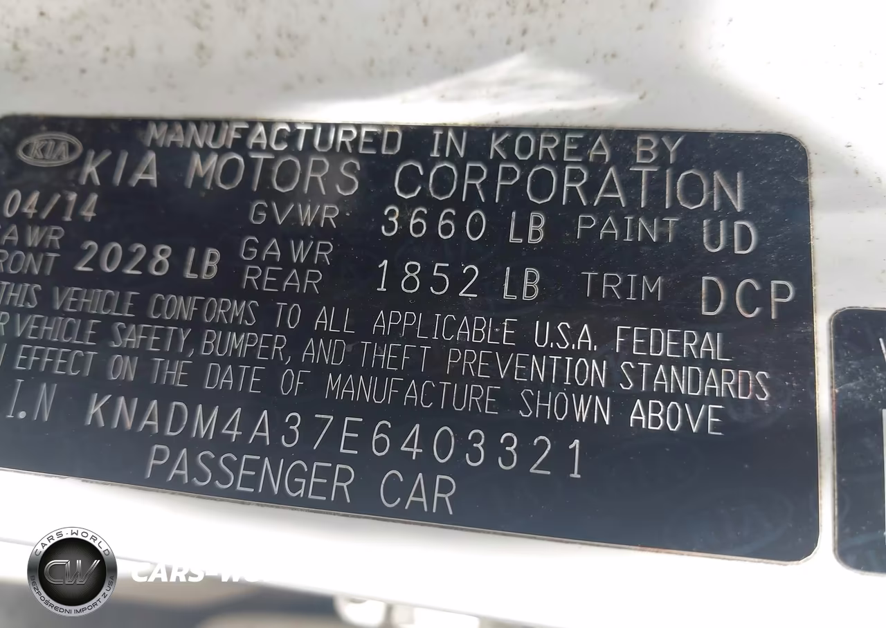 2014 Kia Rio Lx VIN:KNADM4A37E6403321 - 9
